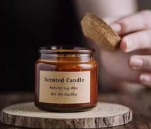 Load image into Gallery viewer, Sample Mini Glass Amber Candles with Cork Lid
