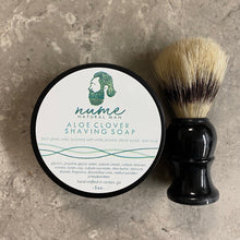 Load image into Gallery viewer, Aloe Clover Men&#39;s Shaving Soap and Brush

