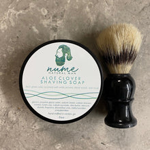 Load image into Gallery viewer, Aloe Clover Men's Shaving Soap and Brush