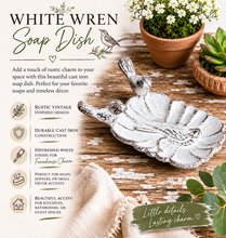 Load image into Gallery viewer, White Wren Soap Dish
