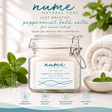 Load image into Gallery viewer, "Just Breathe" Peppermint Bath Salts
