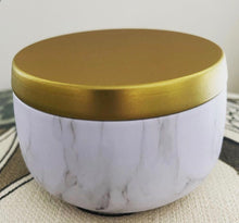 Load image into Gallery viewer, Carrara Marble Tin Can Candle
