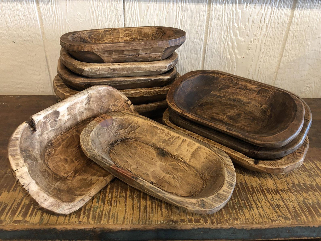 Small Wooden Dough Bowl