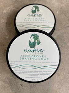 Aloe Clover Men's Shaving Soap and Brush